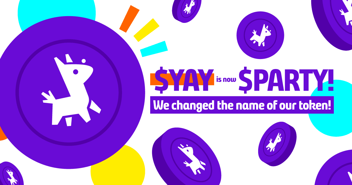Meet $PARTY: Our new token name!